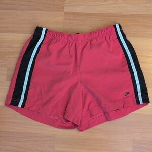 Nike Women's Pink Athletic Shorts with Side Stripes Size S